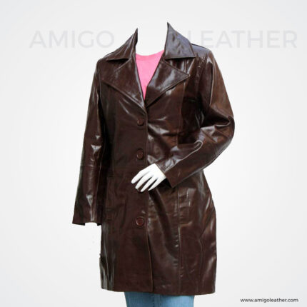 WINTER LONG LEATHER COAT