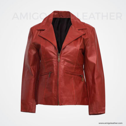 ZIPPER LEATHER TRENCH COAT